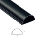 Maxi PVC Self-Adhesive Raceway, 5ft, Black - US/5FT5025B Maxi PVC Self-Adhesive Raceway, 5ft, Black - US/5FT5025B